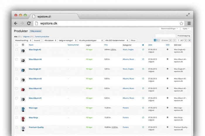 Brugervenlig webshop løsning Viborg. Godt produktoverblik med Woocommerce webshop. ReneSejling.dk