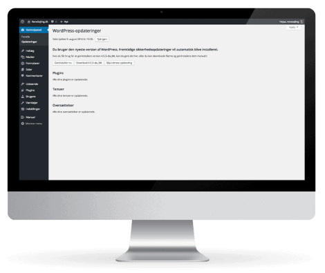 case_opdateringer Hjælp til WordPress webdesign. Webløsninger m. support. WordPress udvikling v erfaren webdesigner