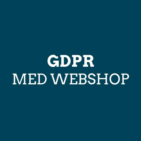 GDPR - Hjemmeside med webshop