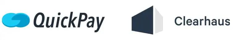 QuickPay og Clearhaus logoer. Bedste betalingsgateway webshop og indløsningsaftale. Fx til WooCommerce. renesejling.dk