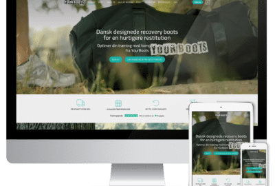 Webshop design i WordPress for yourboots.dk. Webshop designer Rene Sejling