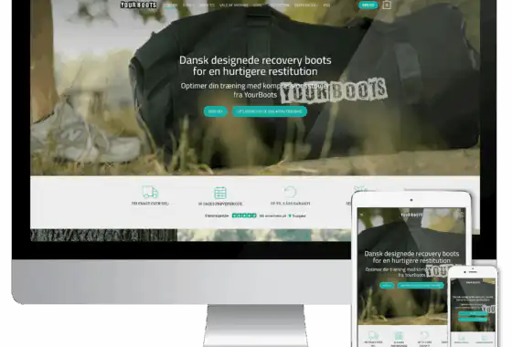 Webshop design i WordPress for yourboots.dk. Webshop designer Rene Sejling