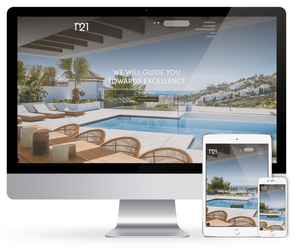 Flot design af hjemmeside. Website udvikling v. Rene Sejling