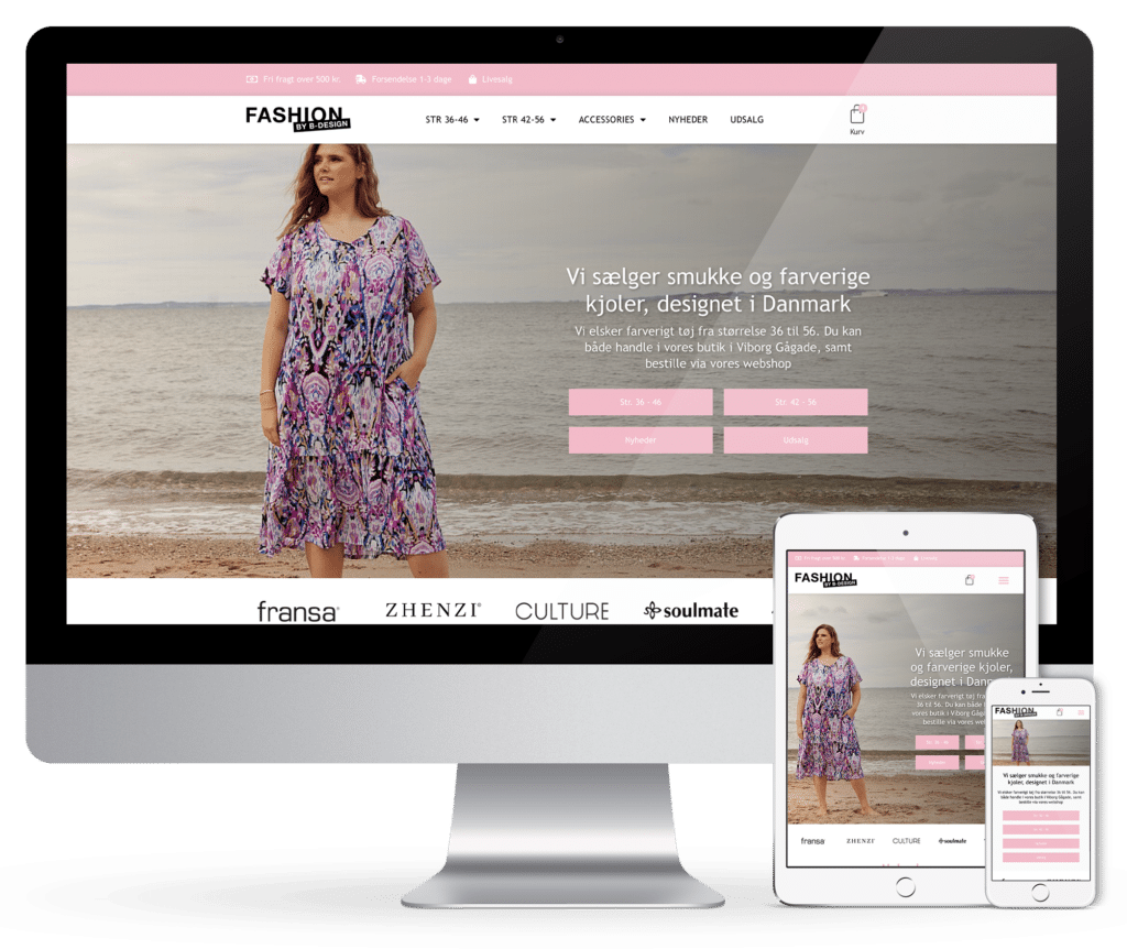 Professionel hjemmeside med integreret webshop. Renesejling.dk