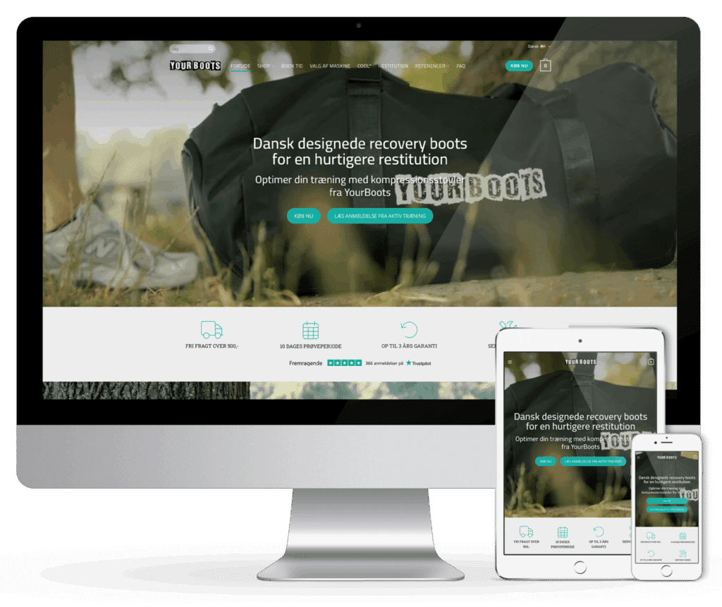 WordPress webshop i Woocommerce. Udviklet af René Sejling.