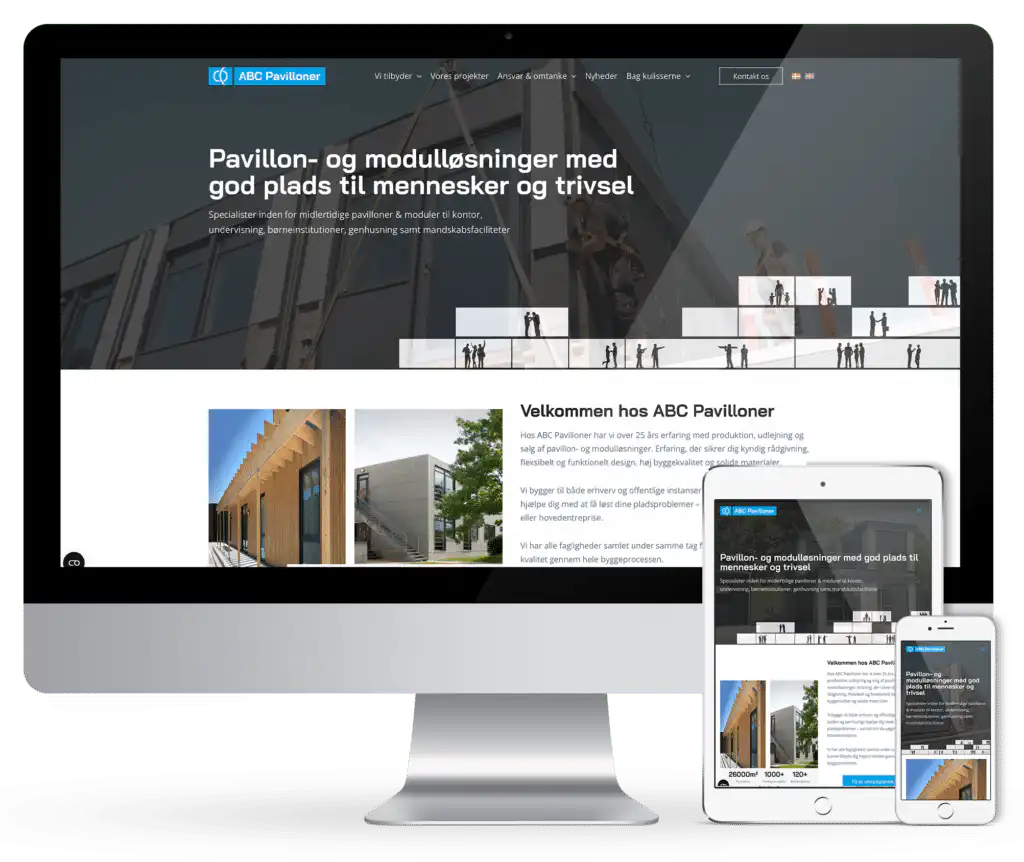 Webbureau tæt på Herning har udviklet WordPress-løsning til ABC Pavillioner.